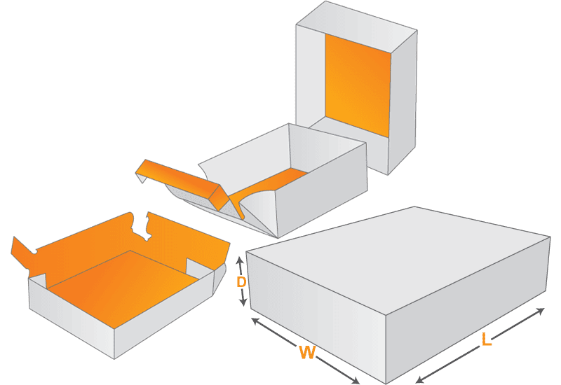 Double Wall Lid Tray Boxes