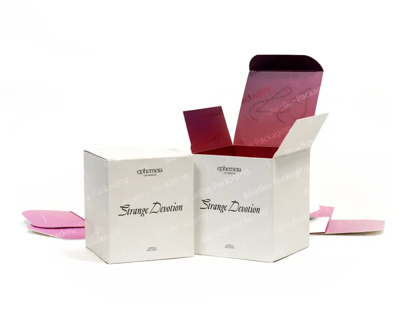 Custom White Candle Boxes Packaging, Wholesale Price | TCP